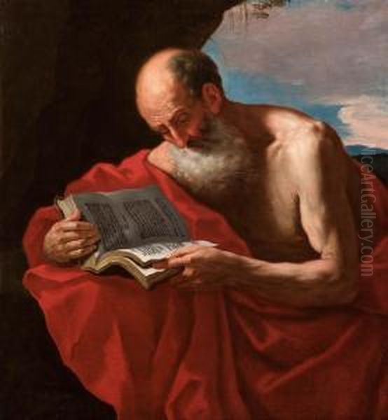 San Girolamo Oil Painting by Giovanni Andrea Sirani