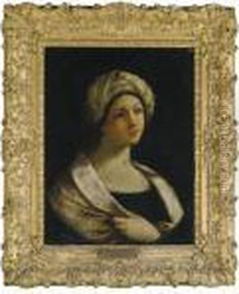 A Sybil Oil Painting by Giovanni Andrea Sirani