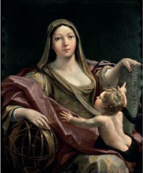 An Allegory Of Astrology Oil Painting by Giovanni Andrea Sirani