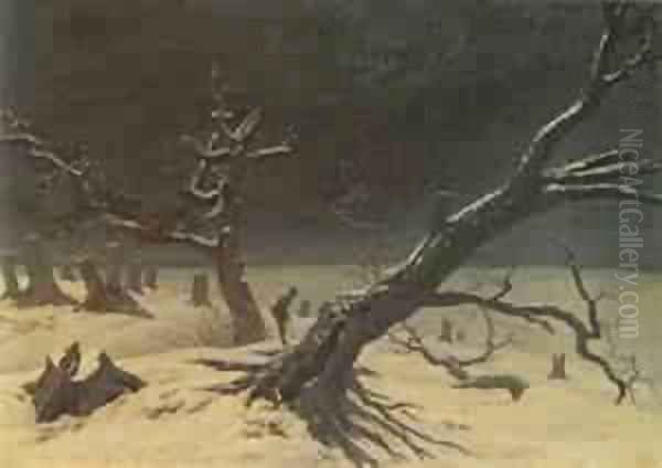 Nature 1897 2 Oil Painting by Caspar David Friedrich