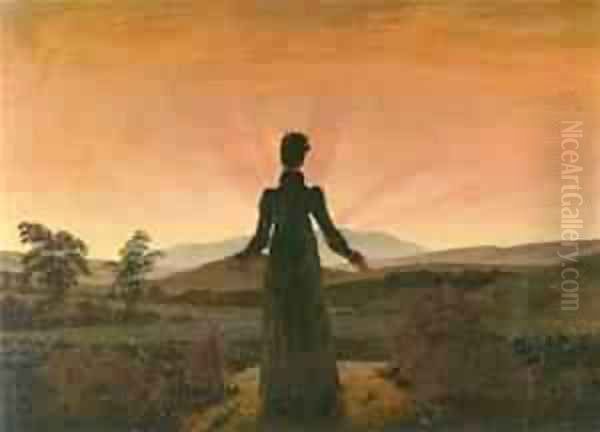 The Stream 1890 2 Oil Painting by Caspar David Friedrich