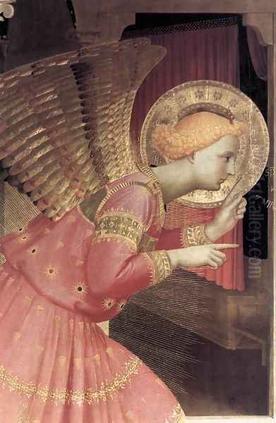 Annunciation (detail 1) 1433 Oil Painting by Angelico Fra