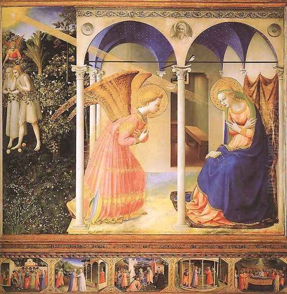 The Annunciation Oil Painting by Angelico Fra