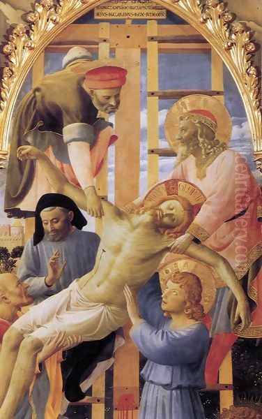 Deposition from the Cross (detail 2) 1437 Oil Painting by Angelico Fra