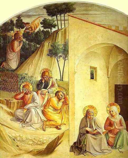 Agony in the Garden Oil Painting by Angelico Fra