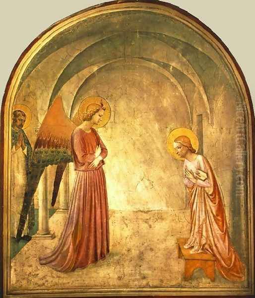 The Annunciation 2 Oil Painting by Angelico Fra