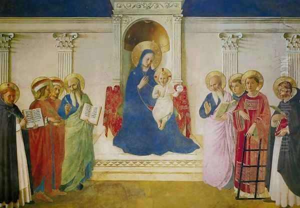 Sacra Conversazione (Madonna of the Shadows, Madonna delle Ombre) Oil Painting by Angelico Fra