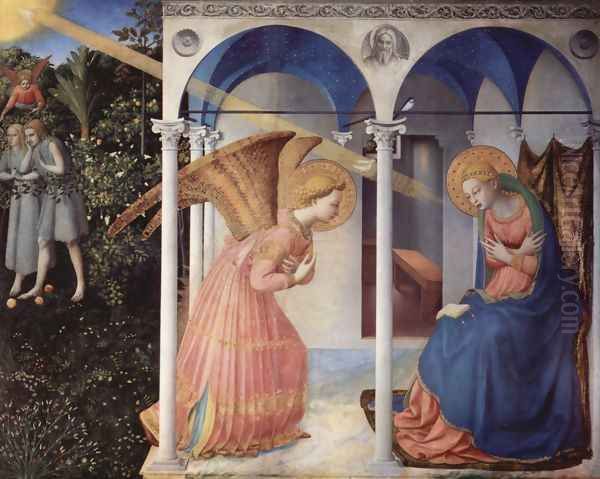 The Anuntiation Oil Painting by Angelico Fra