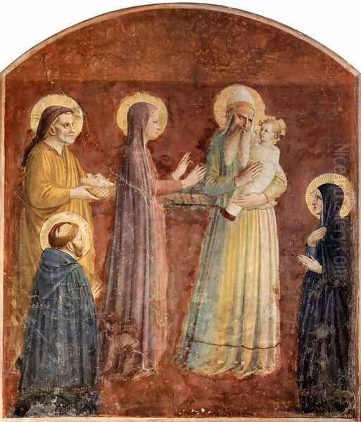 Presentation in the Temple Oil Painting by Angelico Fra