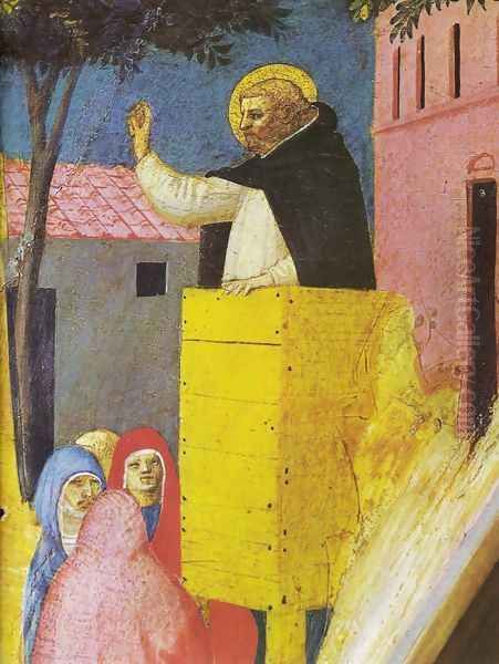 Triptych St. Peter Martyr (detail) Oil Painting by Angelico Fra