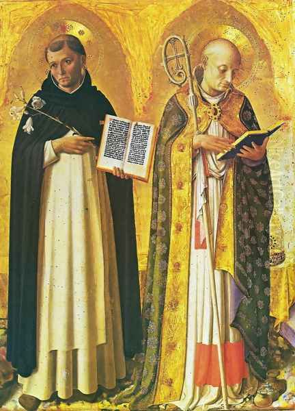 Triptych of Perugia. The Saints Sunday and Nicolas de Bari Oil Painting by Angelico Fra