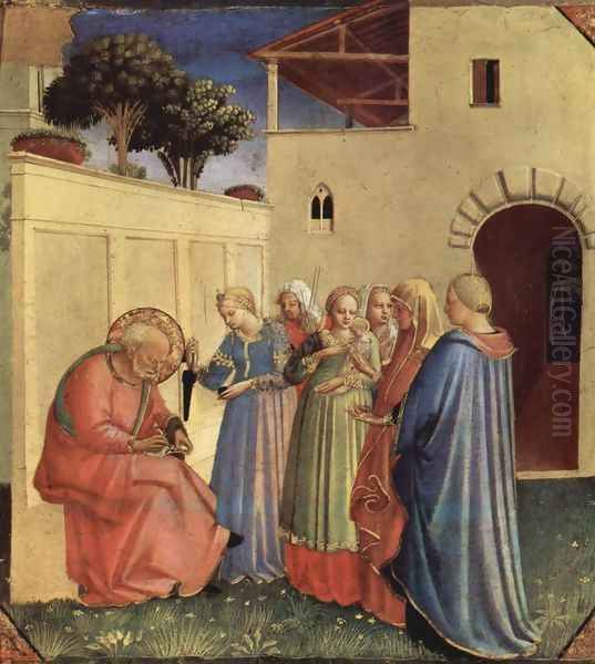 The Naming of St. John the Baptist Oil Painting by Angelico Fra