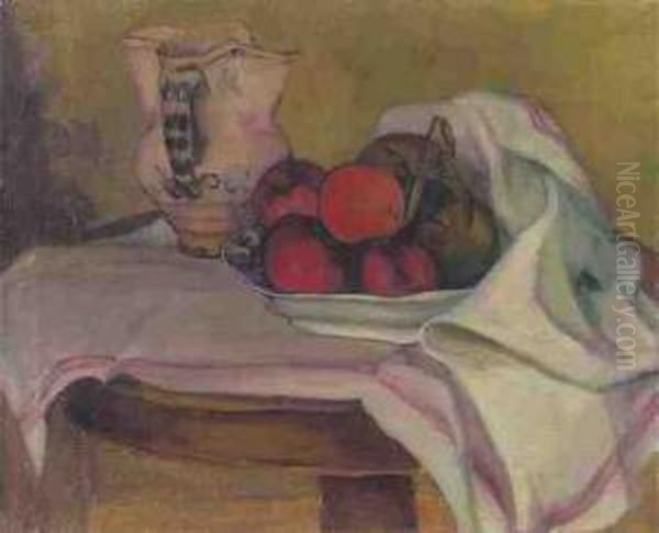 Still Life Oil Painting by Wladyslaw Slewinski