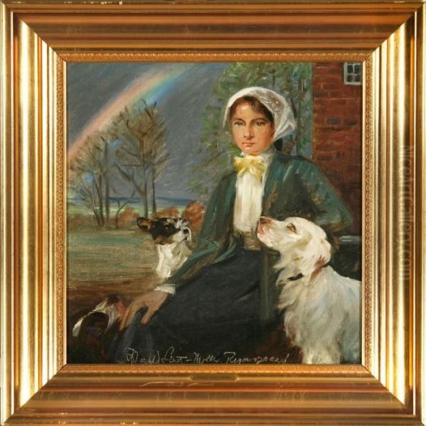 Under The Rainbow Oil Painting by Harald Slott-Moller