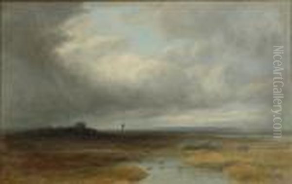 The Long Grey Moorland Oil Painting by John Smart