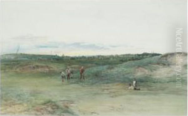 Alton Links, Aberdeen Oil Painting by John Smart