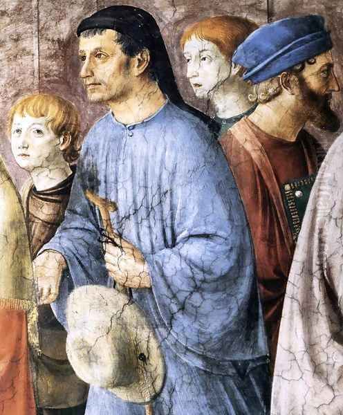 St Stephen Distributing Alms (detail) Oil Painting by Angelico Fra