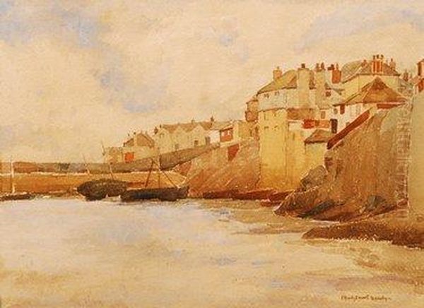 Newlyn Oil Painting by Rowley Smart