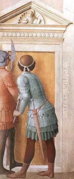 St Lawrence Receives the Treasures of the Church (detail) 2 Oil Painting by Angelico Fra