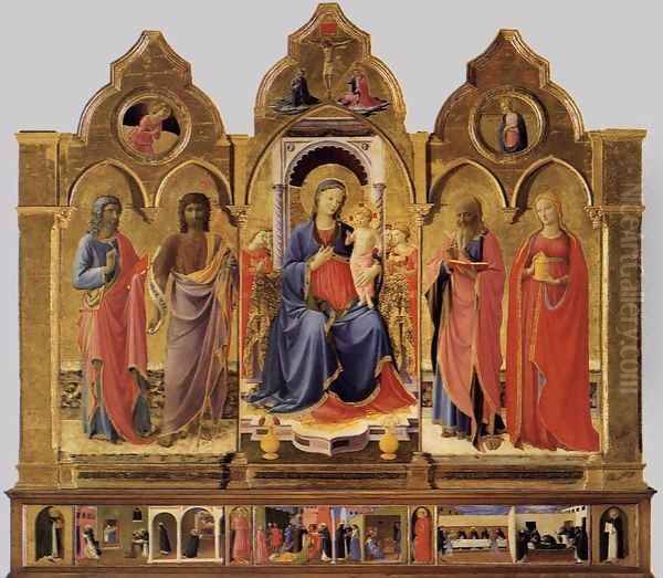 Cortona Polyptych Oil Painting by Angelico Fra