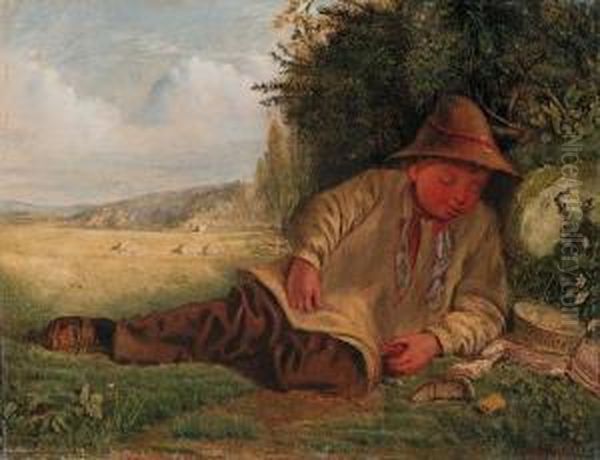 Afternoon Rest Oil Painting by James Smetham