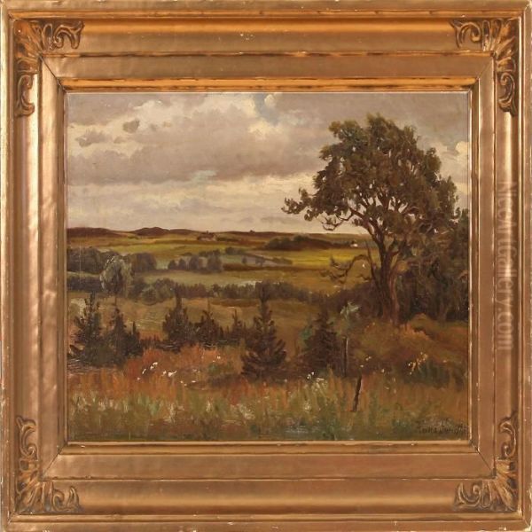 Moor Landscape Oil Painting by Hans Ludvig Smidth