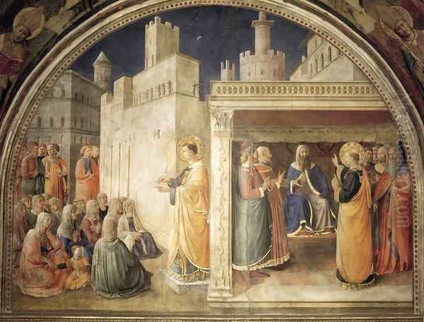 Lunette of the north wall Oil Painting by Angelico Fra