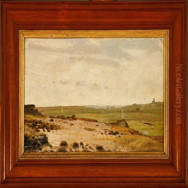 Summer Landscape In Jutland Oil Painting by Hans Ludvig Smidth