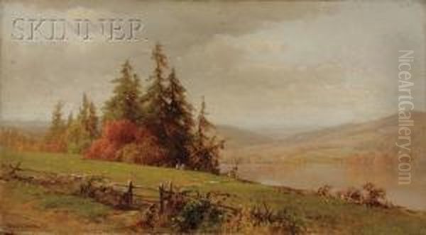 A Recollection Of Susquehanna Co. Pa. Oil Painting by George Henry Smillie