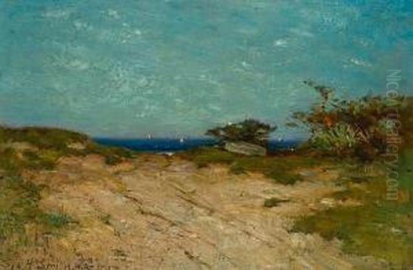 Road To The Sea, Marblehead Neck (2) Oil Painting by George Henry Smillie