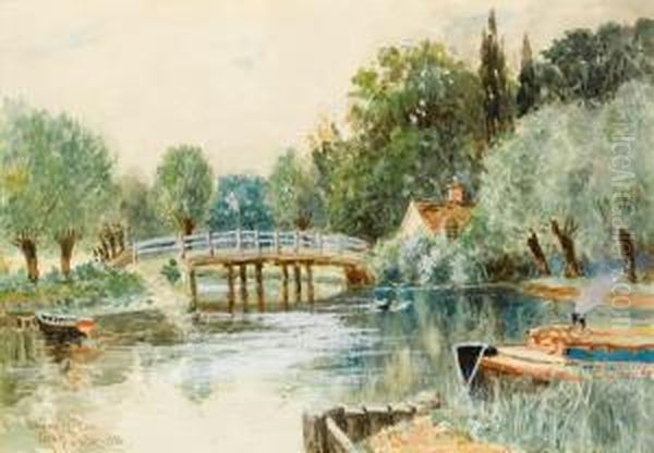 Unionville, Connecticut Oil Painting by George Henry Smillie