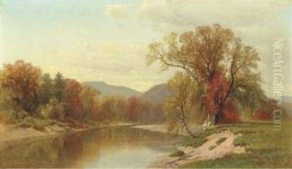 Autumn On The Saco River Oil Painting by George Henry Smillie