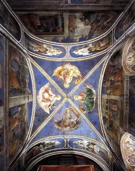 View of the chapel vaulting Oil Painting by Angelico Fra