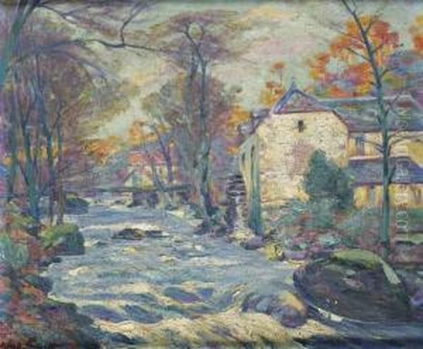 Crozant, Matinee De Decembre Oil Painting by Alfred Smith