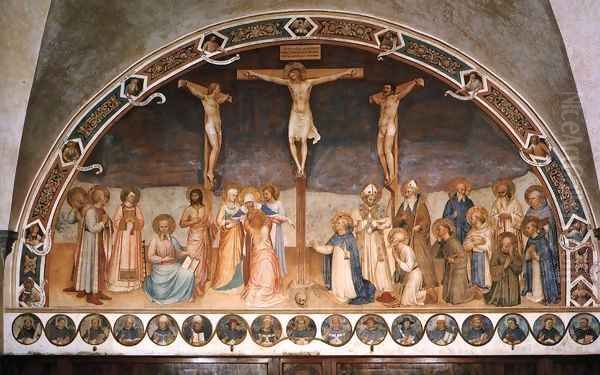 Crucifixion and Saints 2 Oil Painting by Angelico Fra