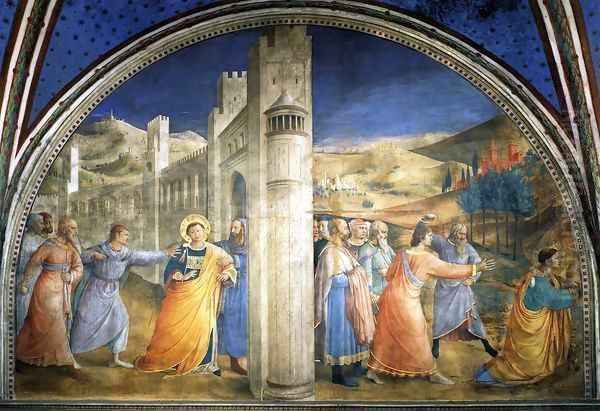 Lunette of the east wall Oil Painting by Angelico Fra