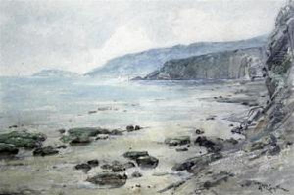 Coastal Landscape Oil Painting by Arthur Reginald Smith