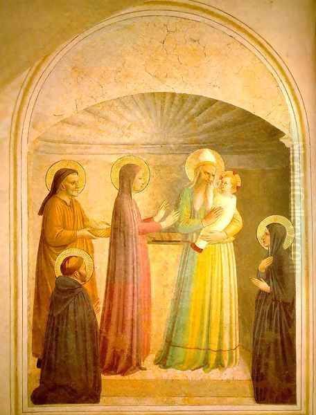 Presentation of Jesus in the Temple 2 Oil Painting by Angelico Fra