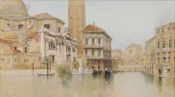 Venetian Scene Oil Painting by Francis Hopkinson Smith