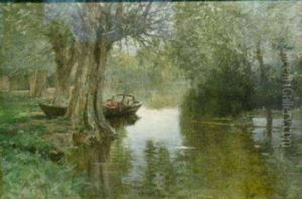 Bayou Oil Painting by Francis Hopkinson Smith