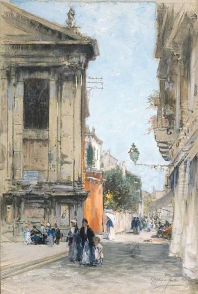 Sunny Day In Italy Oil Painting by Francis Hopkinson Smith