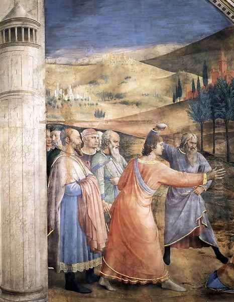 The Stoning of St Stephen (detail) Oil Painting by Angelico Fra