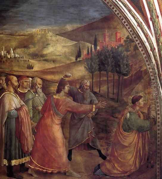 The Stoning of St Stephen 2 Oil Painting by Angelico Fra