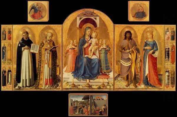 Perugia Altarpiece Oil Painting by Angelico Fra