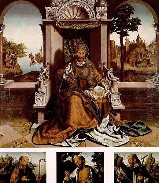 St. Peter c. 1530 Oil Painting by Vasco Fernandes