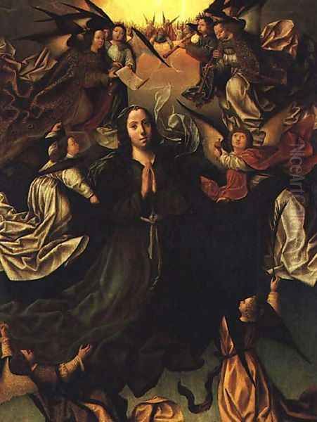 Assumption of the Virgin c. 1506 Oil Painting by Vasco Fernandes