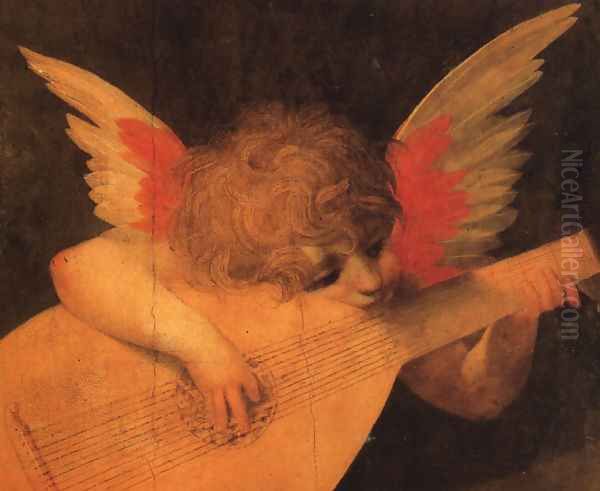 Angelic Musician 1520 Oil Painting by Rosso Fiorentino (Giovan Battista di Jacopo)