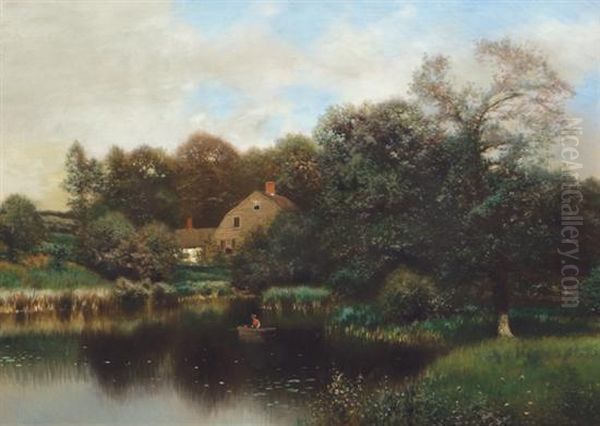 ''the Old Homestead'' Oil Painting by Henry Pember Smith