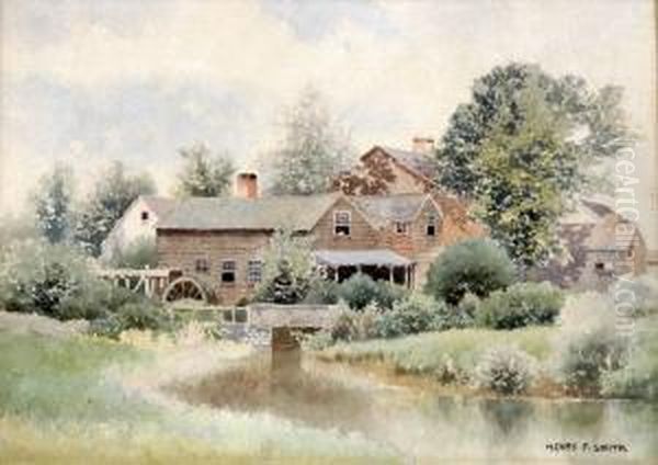 Summer Landscape Oil Painting by Henry Pember Smith