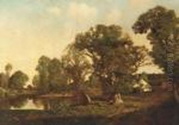 Summer Afternoon Oil Painting by Henry Pember Smith